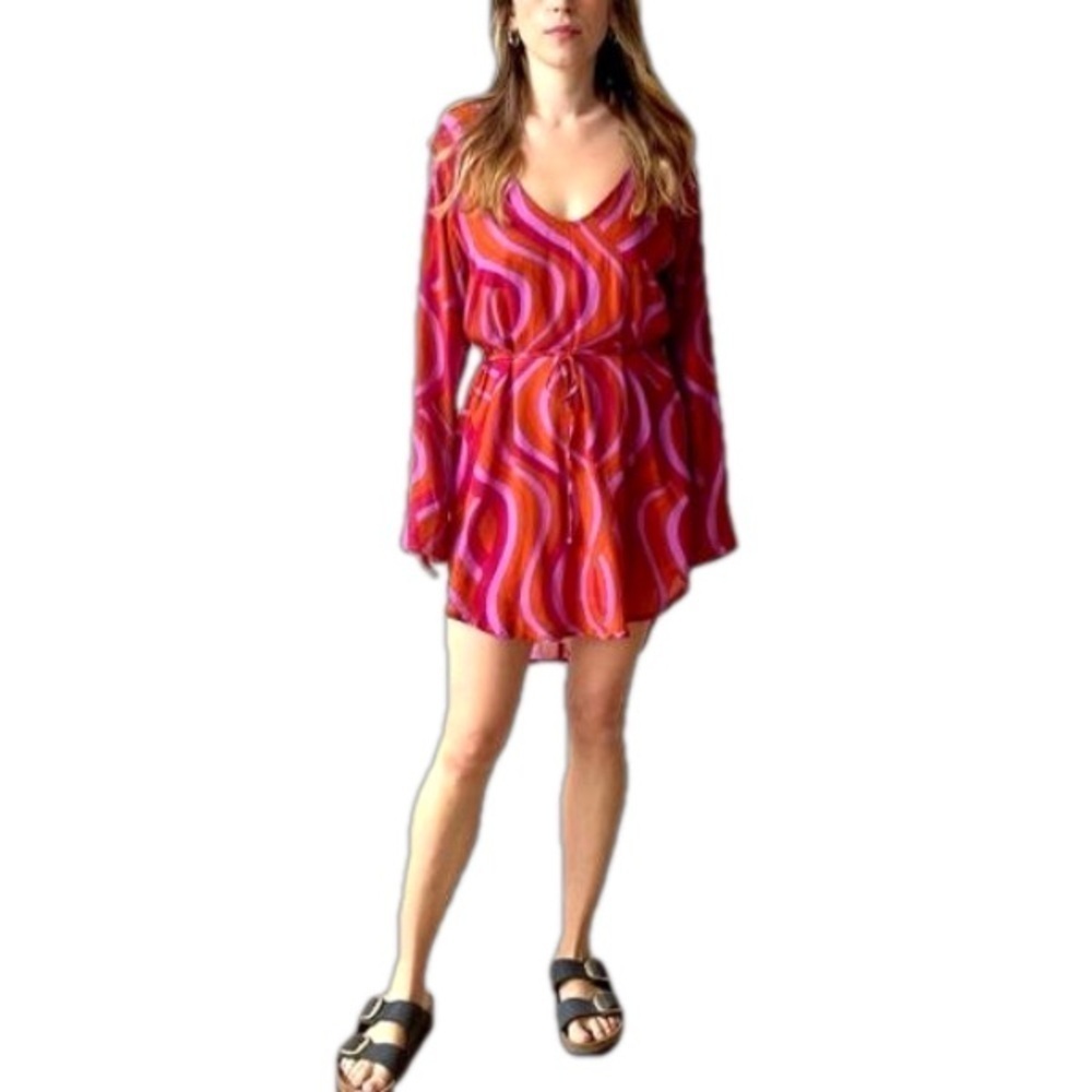 Faithful The Brand Malissa Mini Dress La Condesa Print Size XS